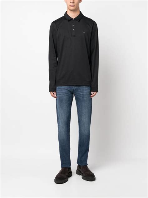 long sleeve michael kors polo|Cotton Long.